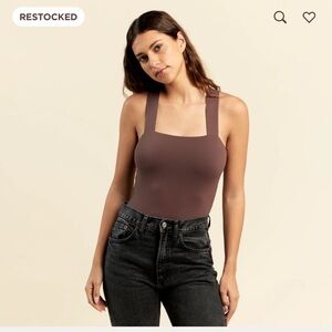 Nuuds squareneck tank bodysuit